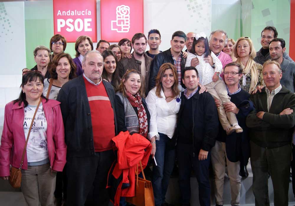 El PSOE de Pearroya en la entrega de los premios Clara Campoamor