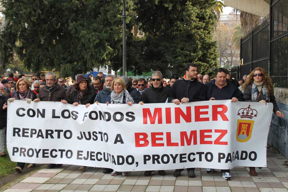 Manifestaci�n de Belmez por los Miner