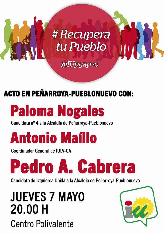 Acto pblico de IU Pearroya