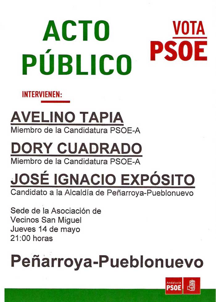 Acto pblico PSOE