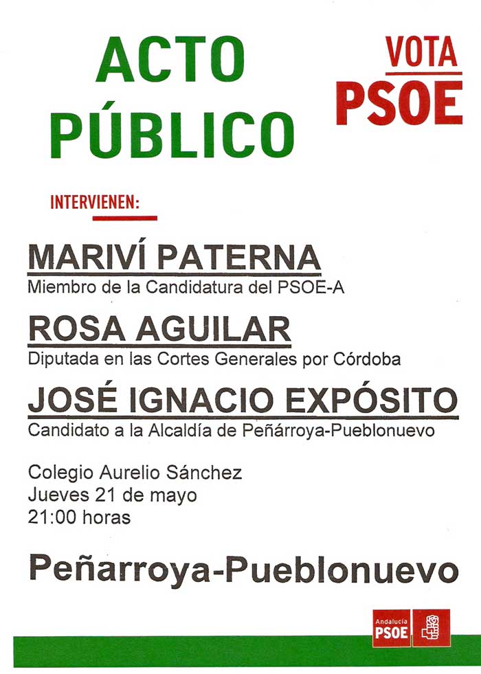 Acto pblico del PSOE 