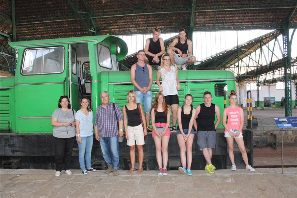 Visita de los alumnos polacos al patrimonio minero de Pearroya