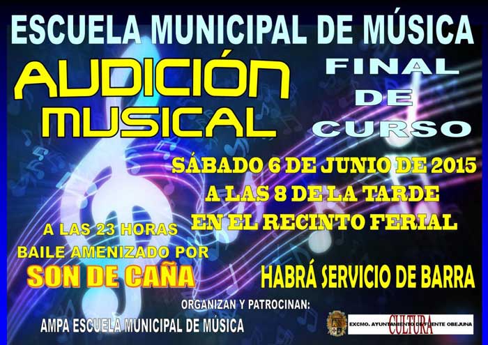 Concierto de fin de curso y audici�n musical de la Escuela Municipal de M�sica