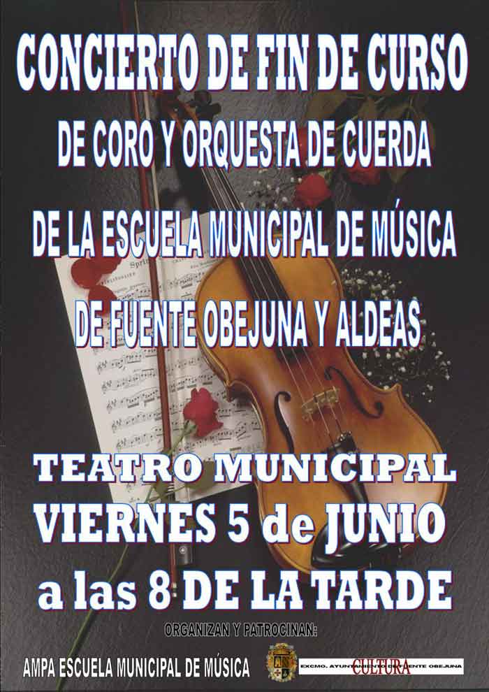 Concierto de fin de curso y audici�n musical de la Escuela Municipal de M�sica