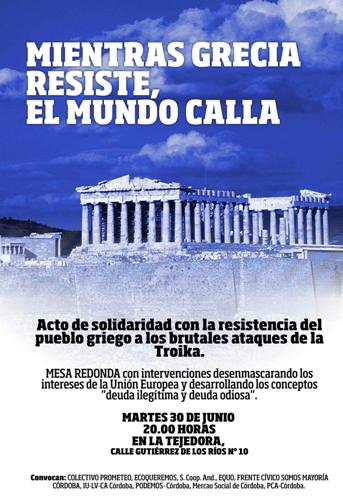 Concentracin en solidaridad con el pueblo griego