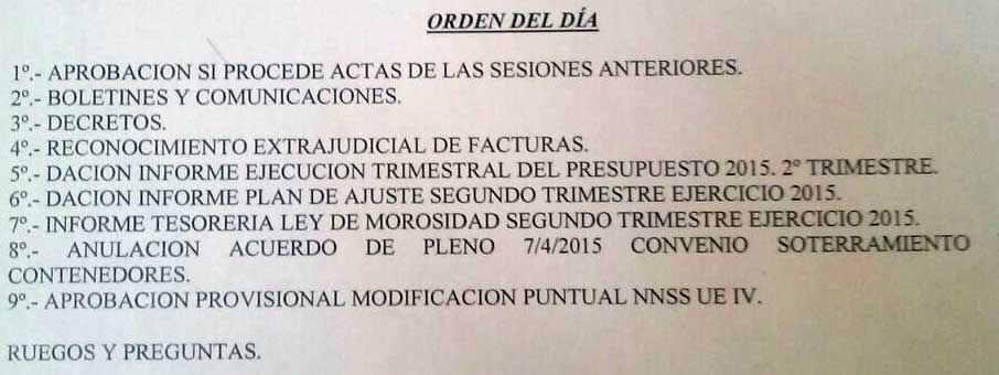 Da 30 jueves a las 20,00 horas