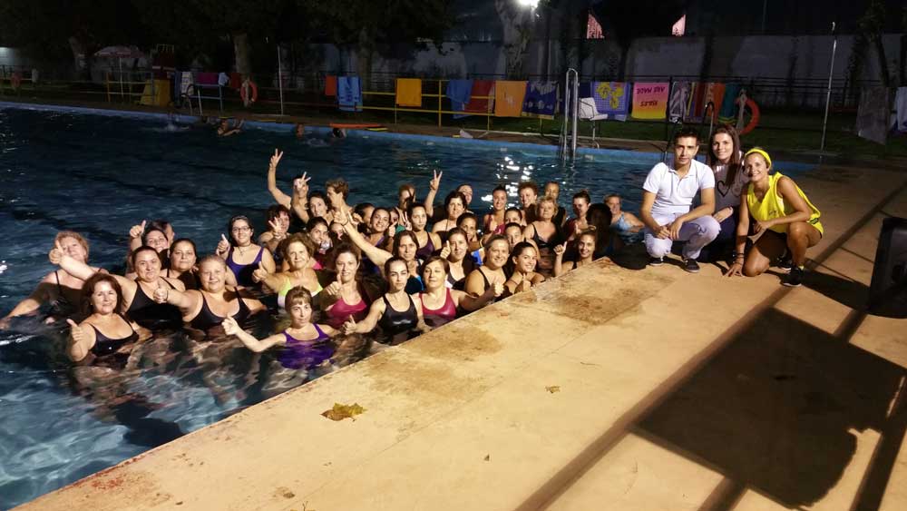 Clausura de las clases de aquagym