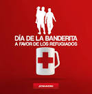 El da de la banderita, con los refugiados