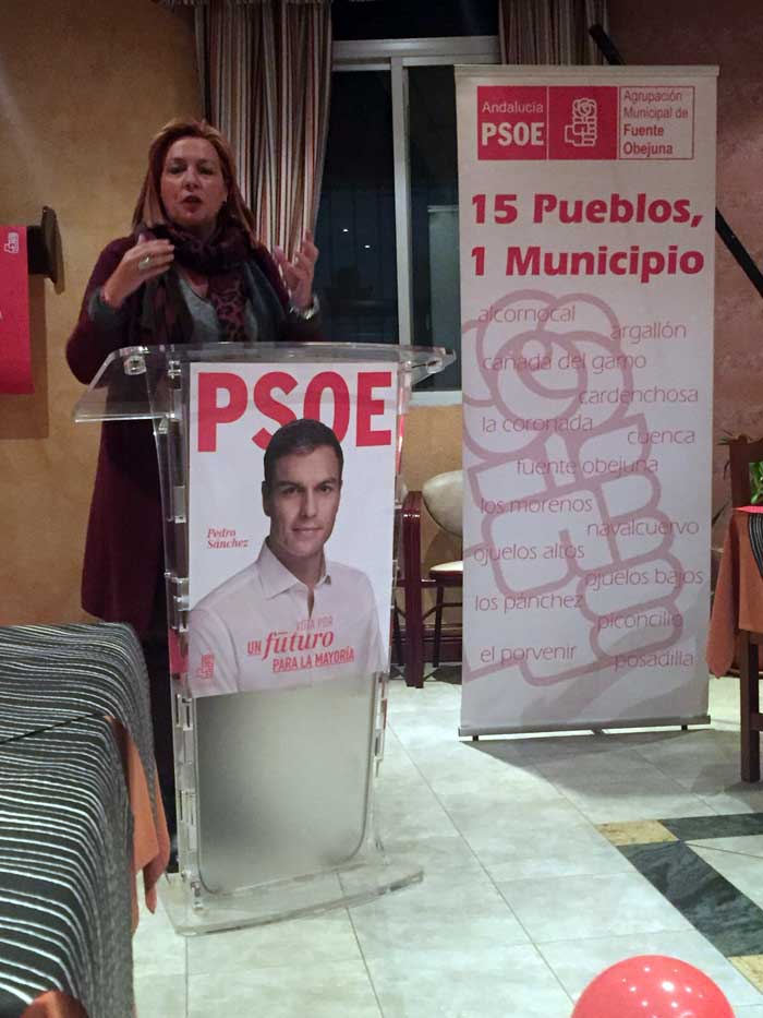 Acto de campa�a del PSOE en Fuente Obejuna
