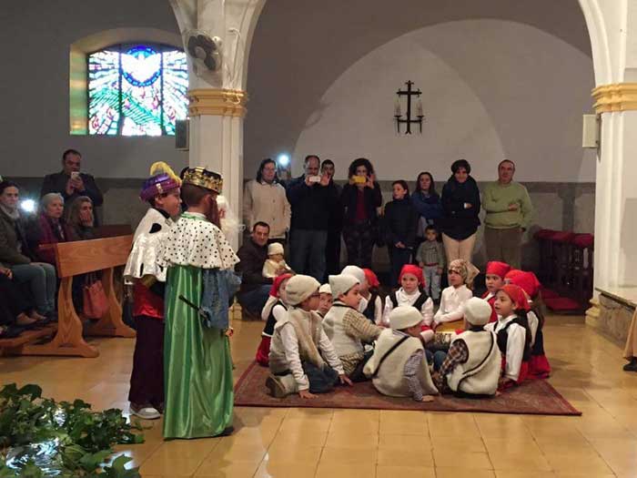 Beln viviente en la parroquia de San Miguel