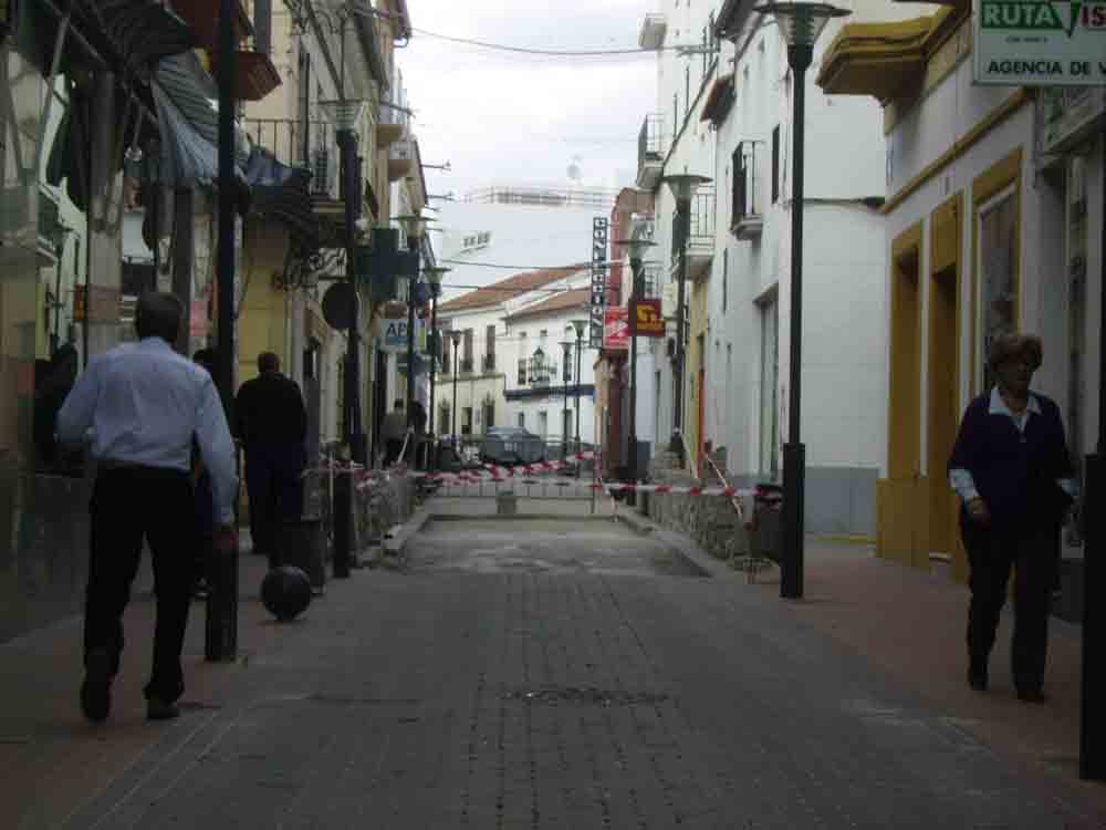Cambio del pavimento en la calle La Luna
