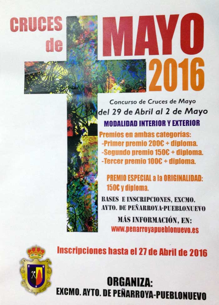 Cruces de mayo 2016 en Pearroya Pvo.