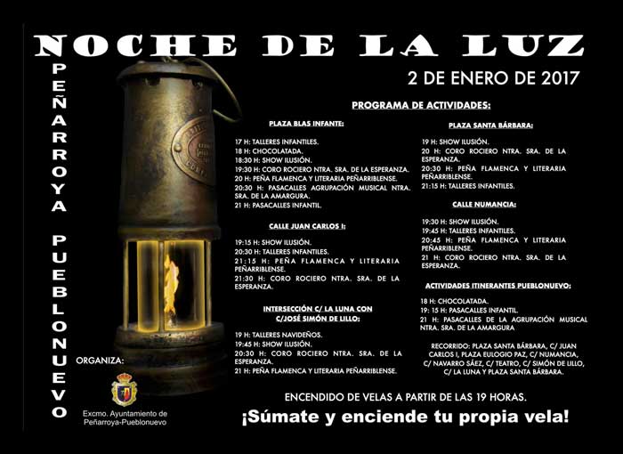 Noche de la luz en Pearroya