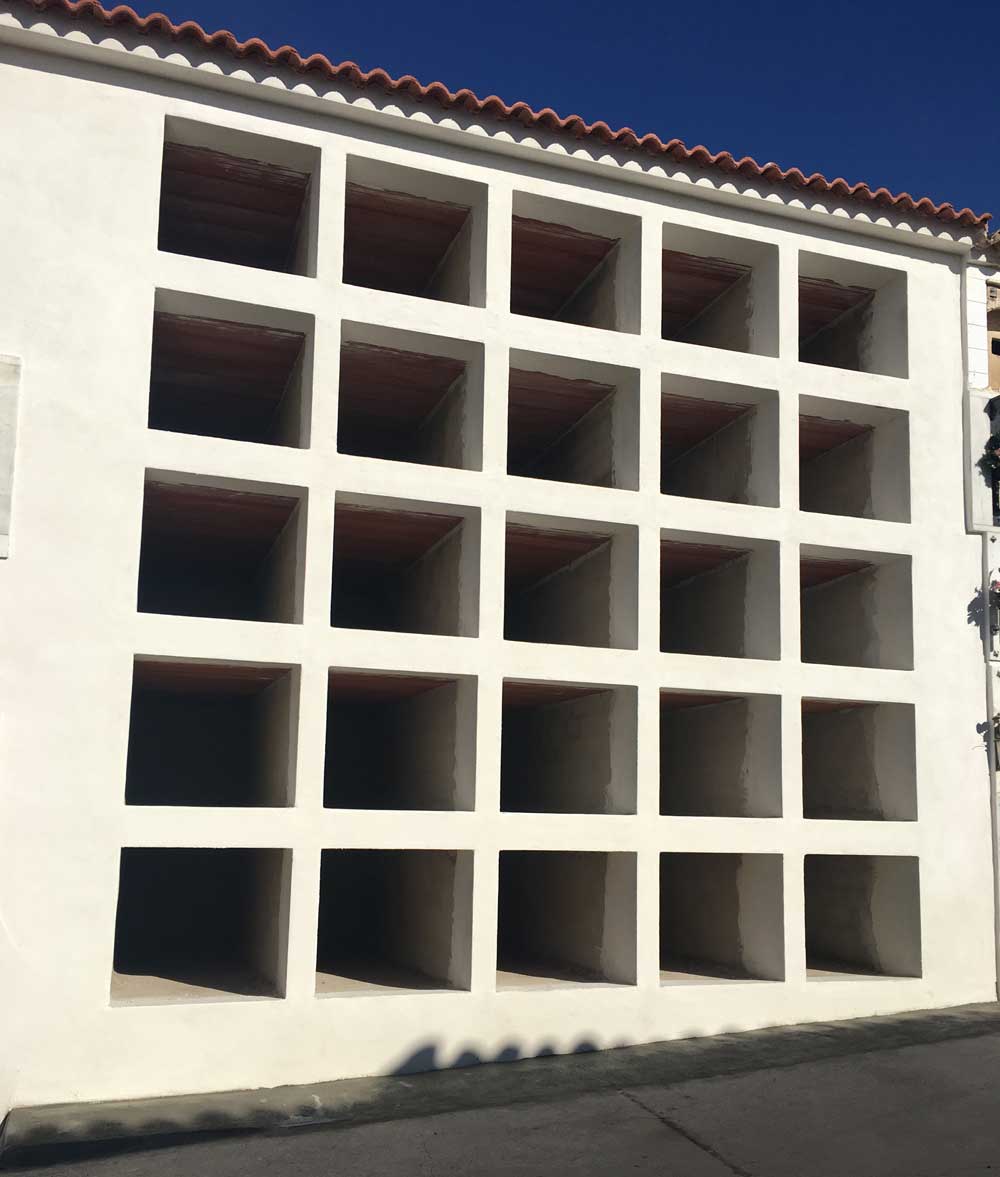 Construccin de 25 nichos en el cementerio de San Jorge 