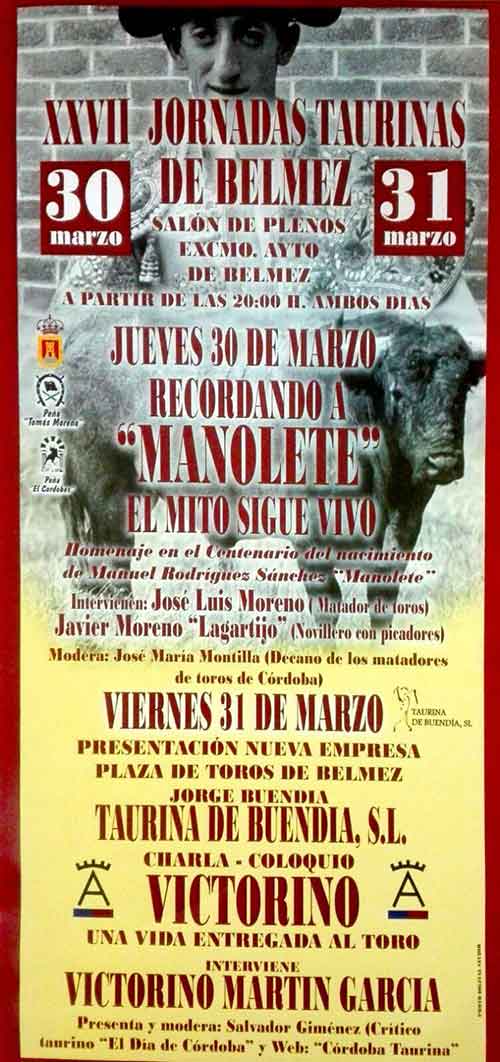 Belmez acoge sus 27 jornadas taurinas