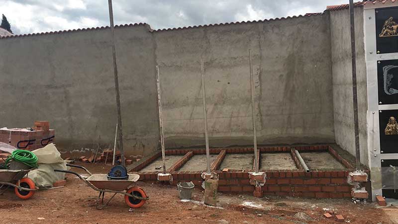 Nuevo mdulo de nichos en el cementerio de San Jorge