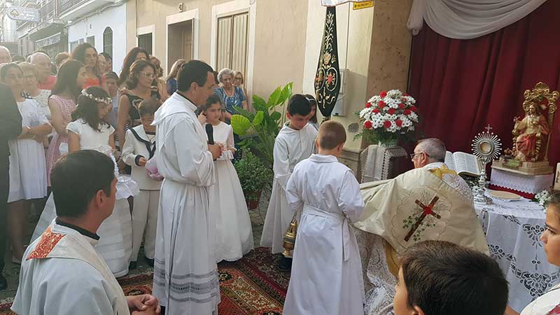 Corpus Chistri en Pearroya Pueblonuevo