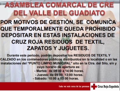Asamblea Comarcal de Cruz Roja en el Valle del Guadiato