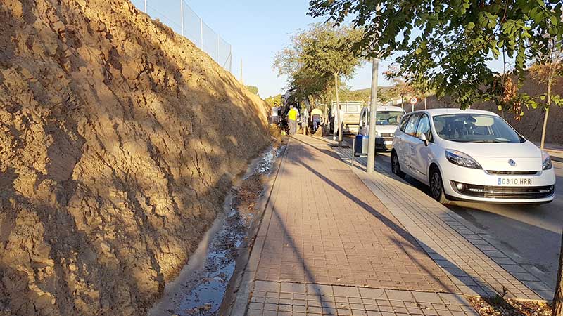 Una avera en la Ronda norte provoca el corte del suministro de agua