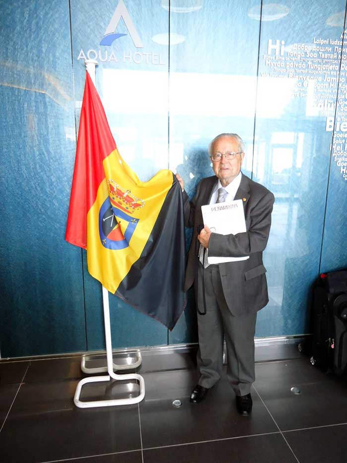 Juan Romn Barragn en el encuentro de pearriblenses