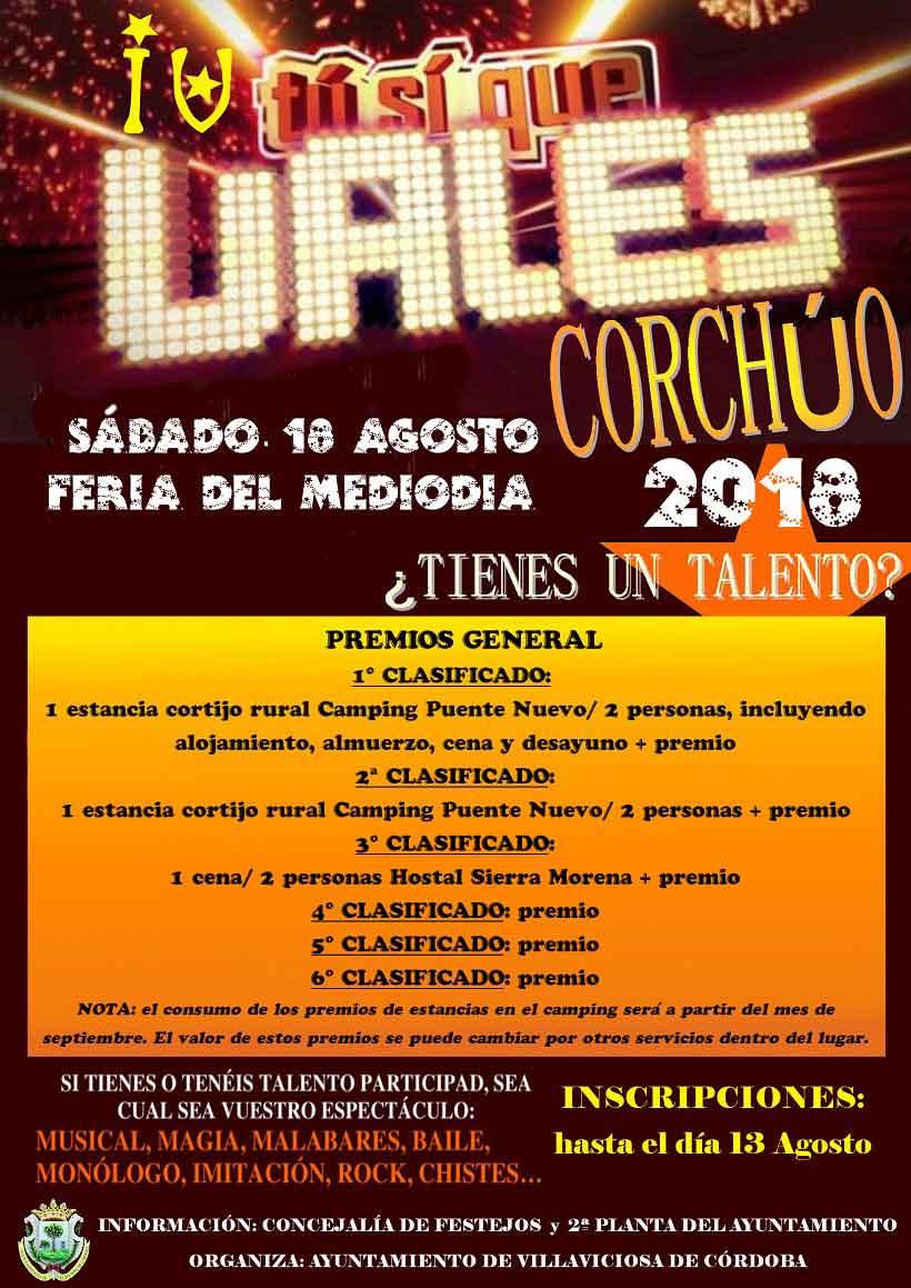 IV T s que vales Corcho 2018
