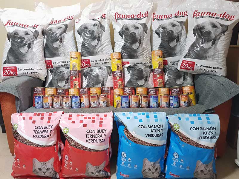  Donacin a tres de los refugios de animales