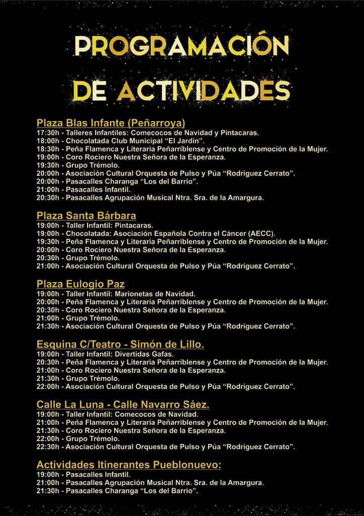 El encendido de las velas tendrá lugar a las 19,00h