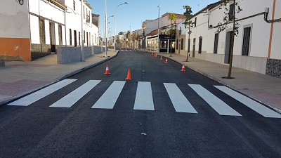 Pintado de las lneas viales y de los pasos de peatones 