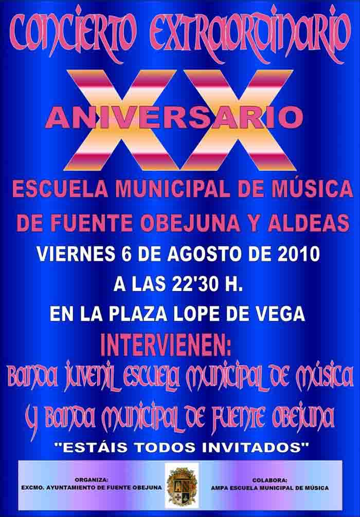 XX Aniversario banda municipal de m�sica