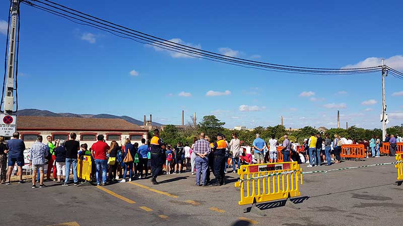 Simulacro de accidente de trfico