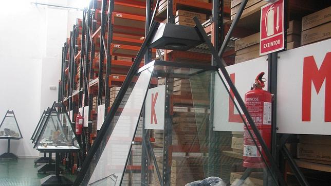 Parte de las instalaciones de la Litoteca Nacional de Pe�arroya