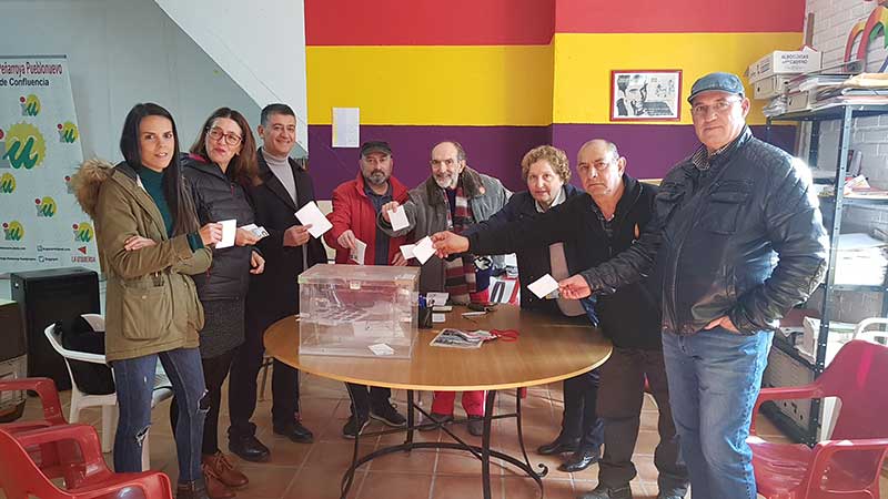 La militancia de Izquierda Unida vot de forma masiva en este referndum