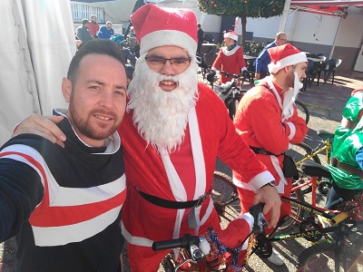 Belmez realiza su primera ruta navide�a en bicicleta