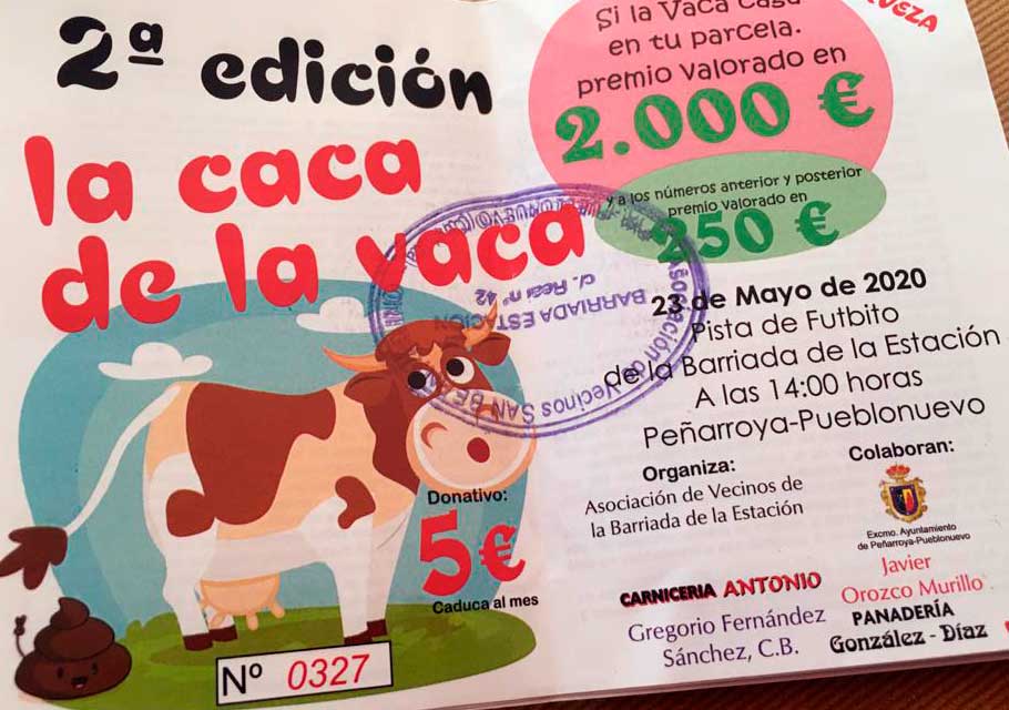 Suspendido sorteo de la caca de la vaca