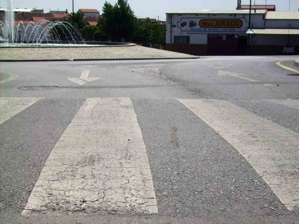 Grietas en pavimento