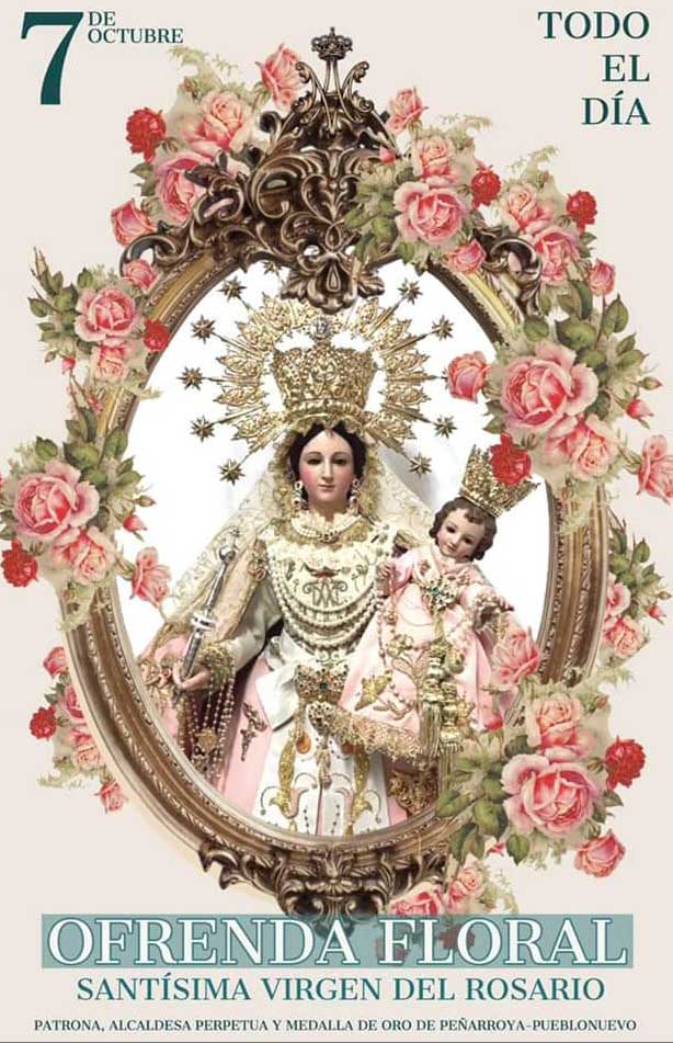 frenda floral a la Nuestra Seora del Rosario