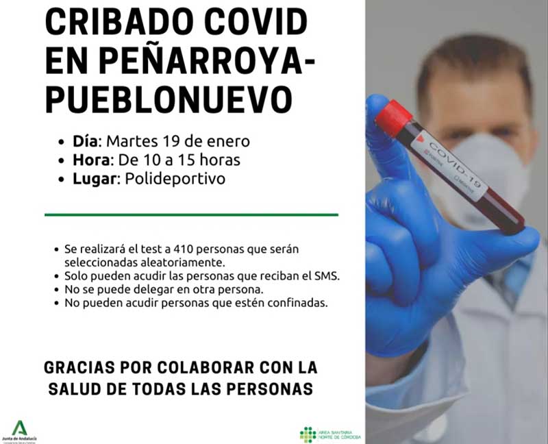 El cribado Covid se realizar en el polideportivo 