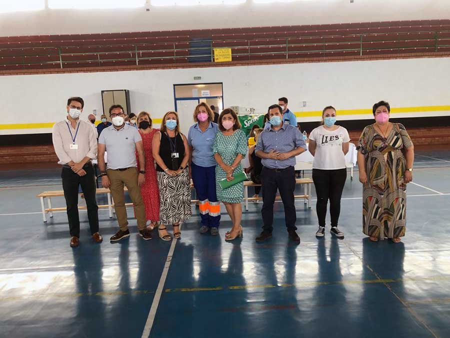 Visita al dispositivo de vacunacin de Pearroya Pvo.