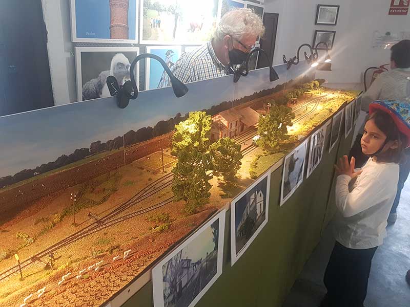 Maqueta a escala de la Estación FEVE de Pueblonuevo del Terrible