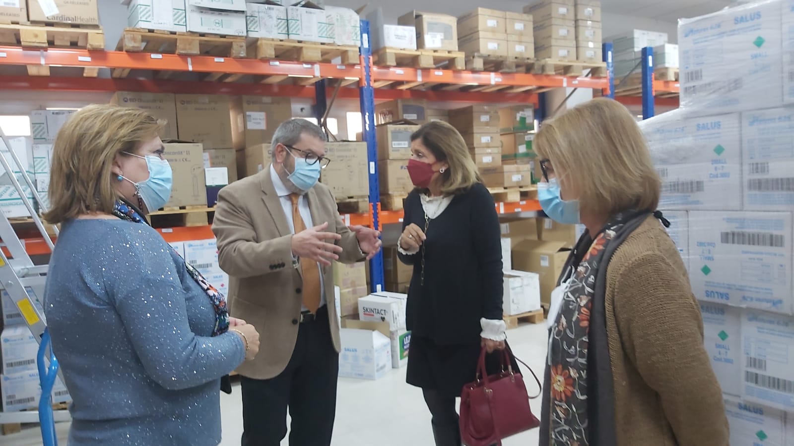 Visita de la delegada de Salud y Familias