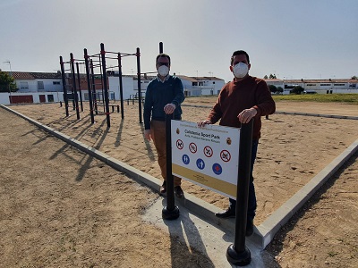 Finaliza la construccin del parque de calistenia