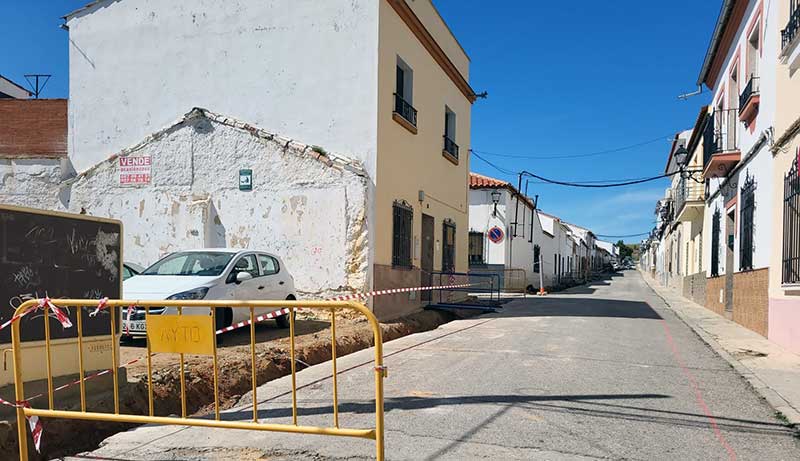 Se inician obras de mejora en la calle Castelar