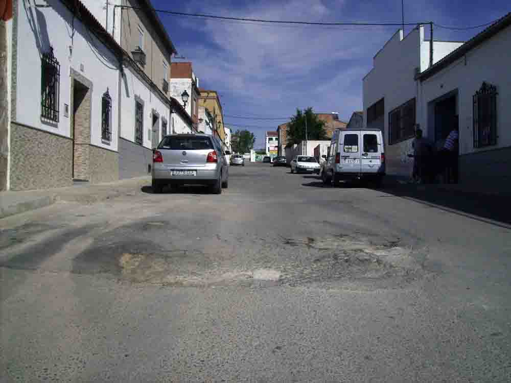 La C/. Torres Quevedo en mal estado