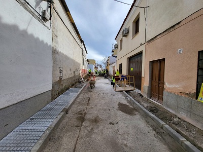Obras de mejora en la calle Castilla