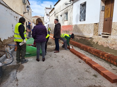 Obras de mejora en la calle Castilla