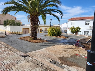 Obras de mejora en la Plaza Virgen de la Luz