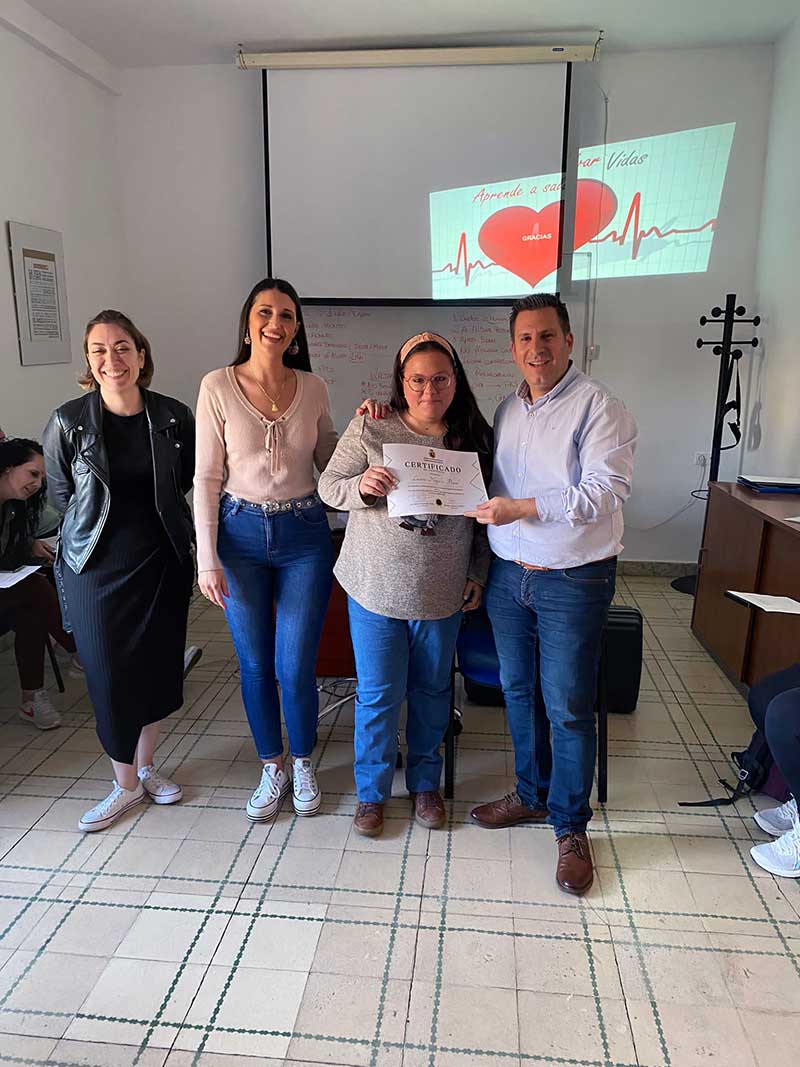 Clausura del Curso de soporte vital bsico y desfibrilacin