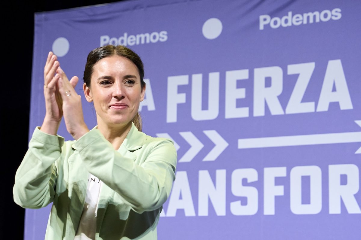 La ministra de Igualdad Irene Montero.