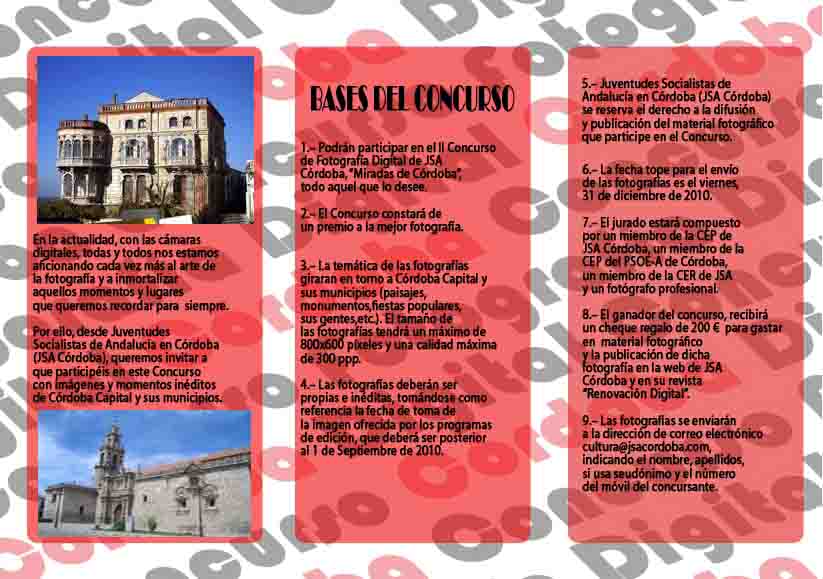 II Concurso de Fotograf�a `Miradas de C�rdoba`