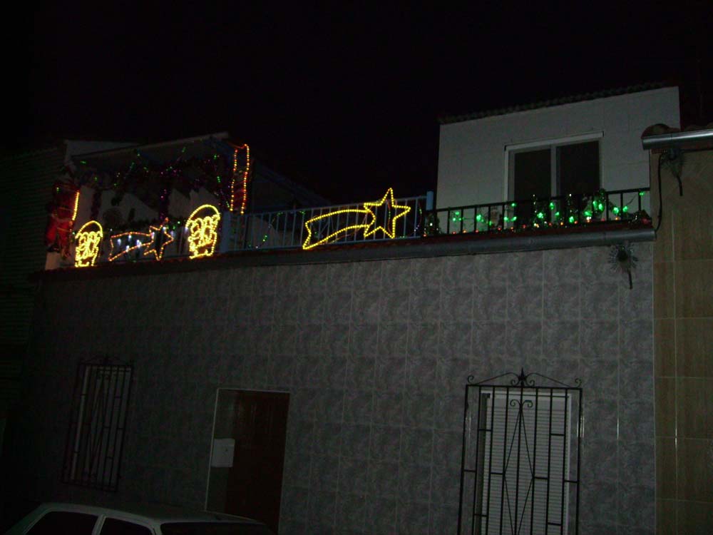 luces y detalles navide�os en el Cerro